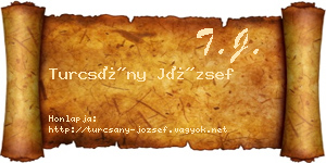 Turcsány József névjegykártya